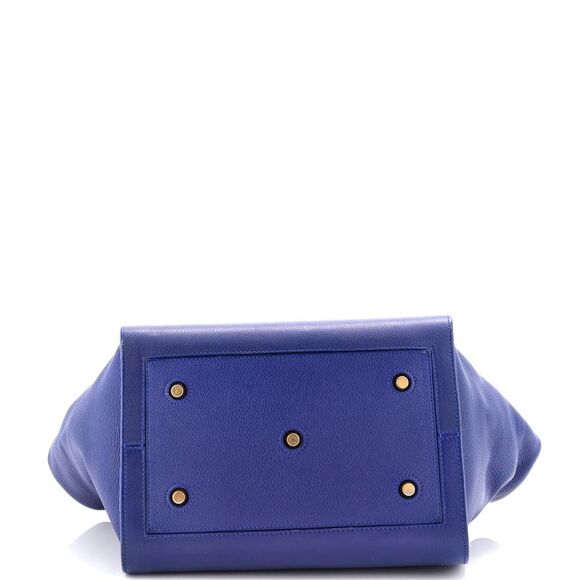 Celine Tie Knot Tote Grainy Leather Medium Blue - Picture 4 of 7